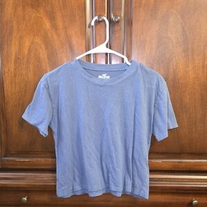 Hollister Blue Crop Top